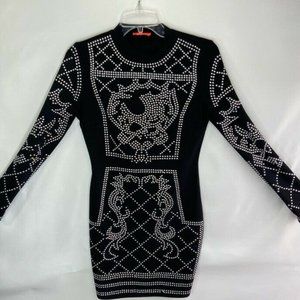 Banjul Womens Sheath Dress Black Stretch Short Moc